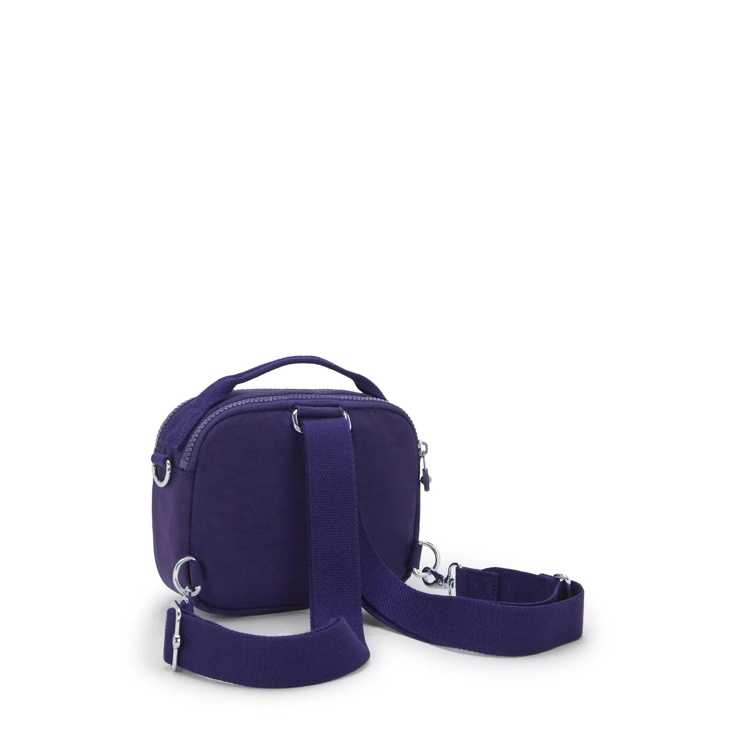 Kipling Cahir crossbody Moonlit Blue klein met ritsvakken