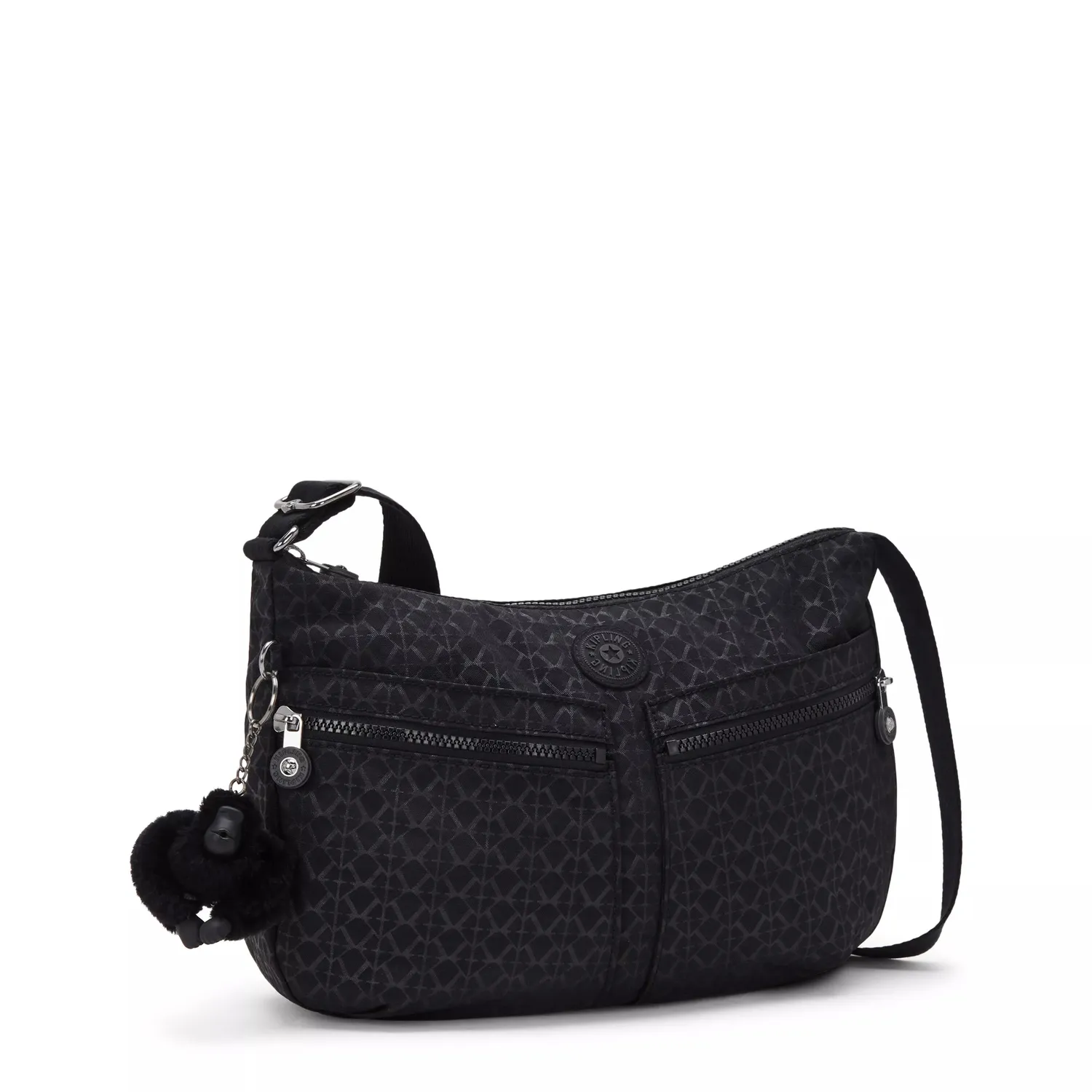 Kipling Izellah schoudertas Signature Emb Medium waterafstotend