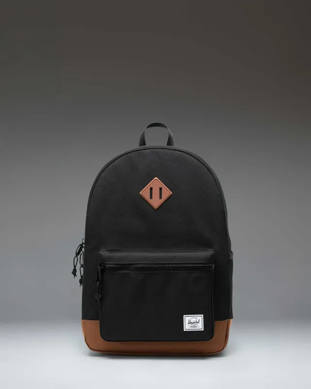 Herschel Heritage Youth rugzak Black Saddle Brown kids