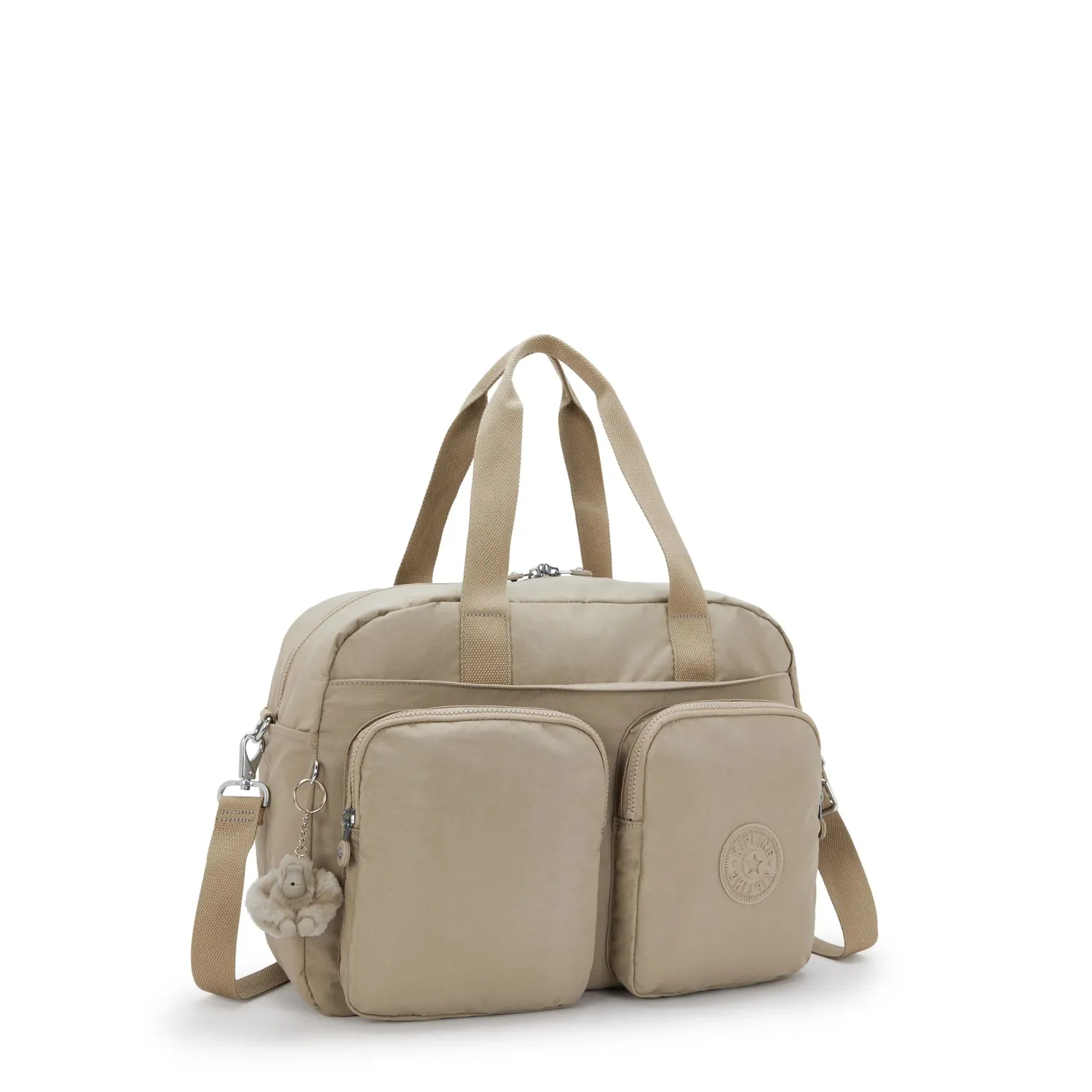 Kipling Defea XL weekendtas Medium Soft Taupe met laptopvak