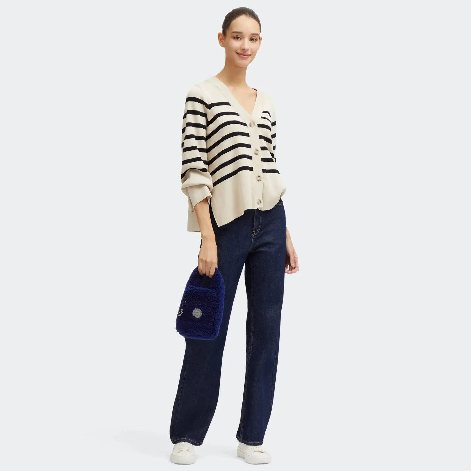 Kipling Asti schoudertasje Fuzzy Night klein licht