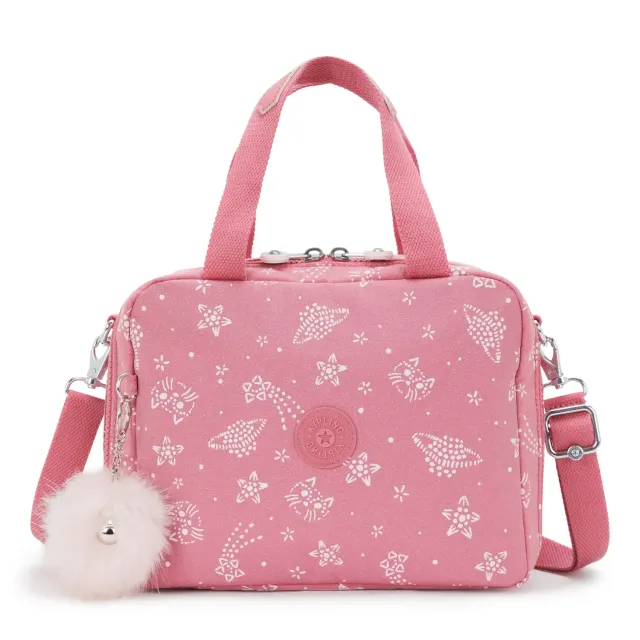 Kipling Miyo lunchtas Groot Glitter Cats geïsoleerd