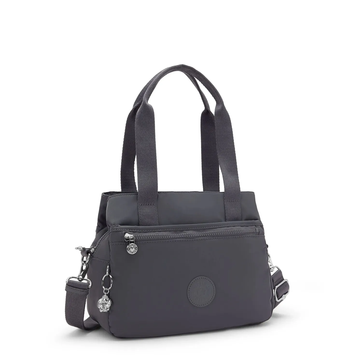 Kipling Elysiana schoudertas Moonlit Slate medium 3-vaks