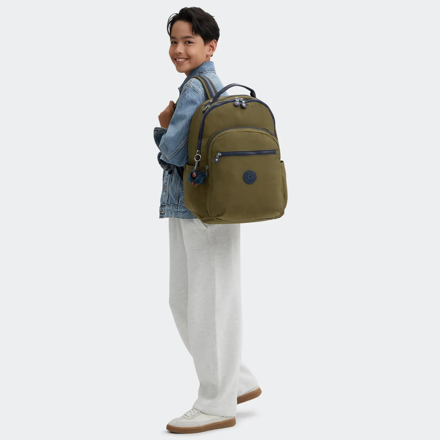 Kipling Seoul rugzak Groot Treasure Green 15 inch laptopvak