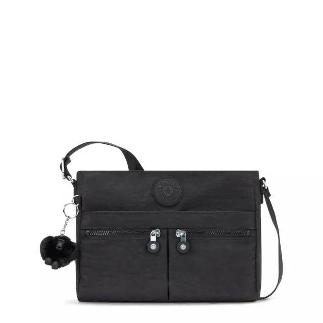 Kipling New Angie schoudertas Black Noir klein waterafstotend
