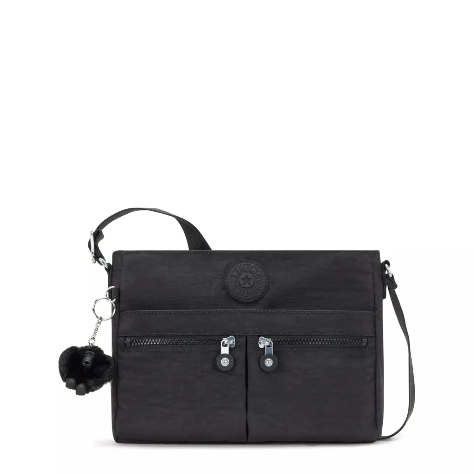 Kipling New Angie schoudertas Black Noir klein waterafstotend