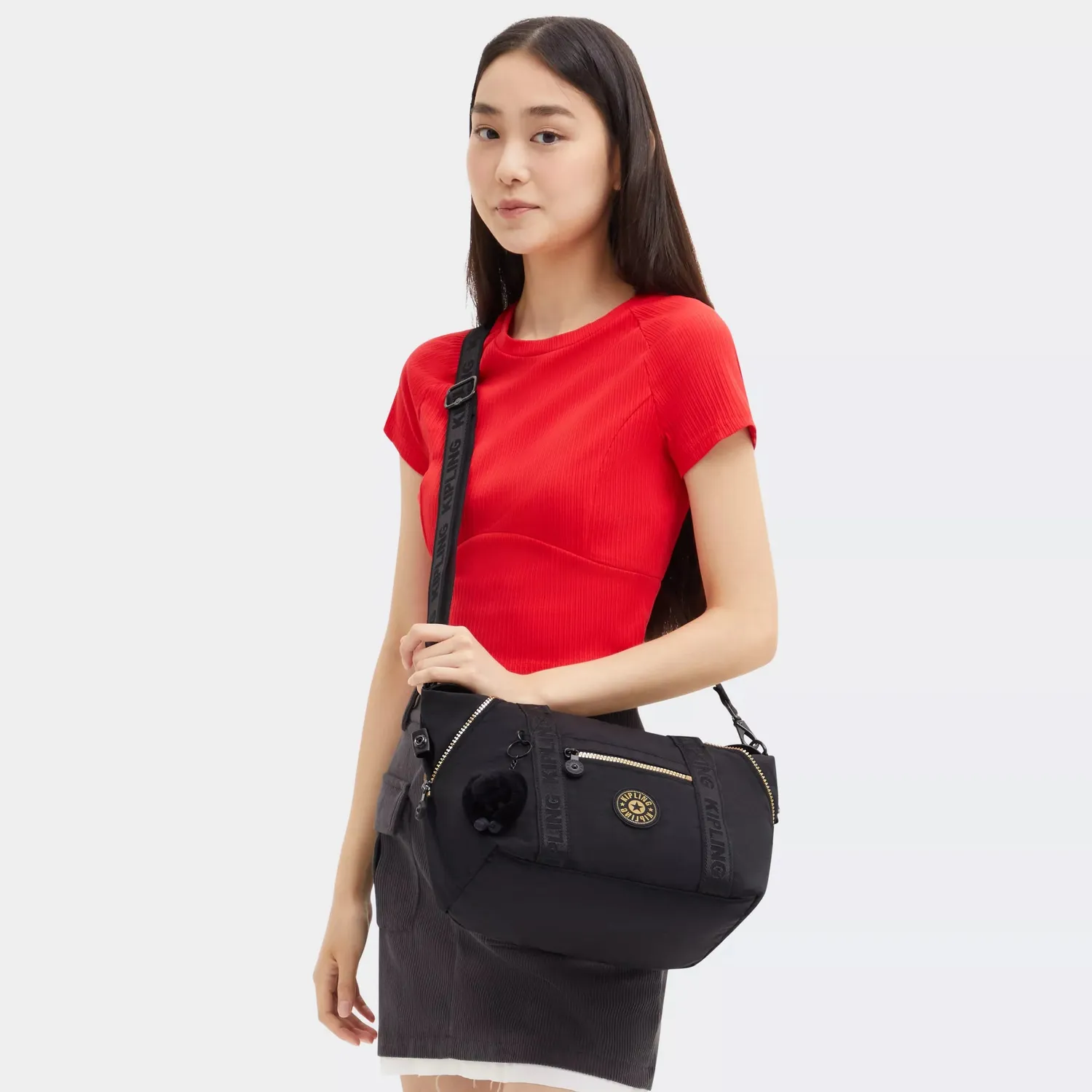Kipling Art Mini schoudertas Glorious Gold klein verstelbaar