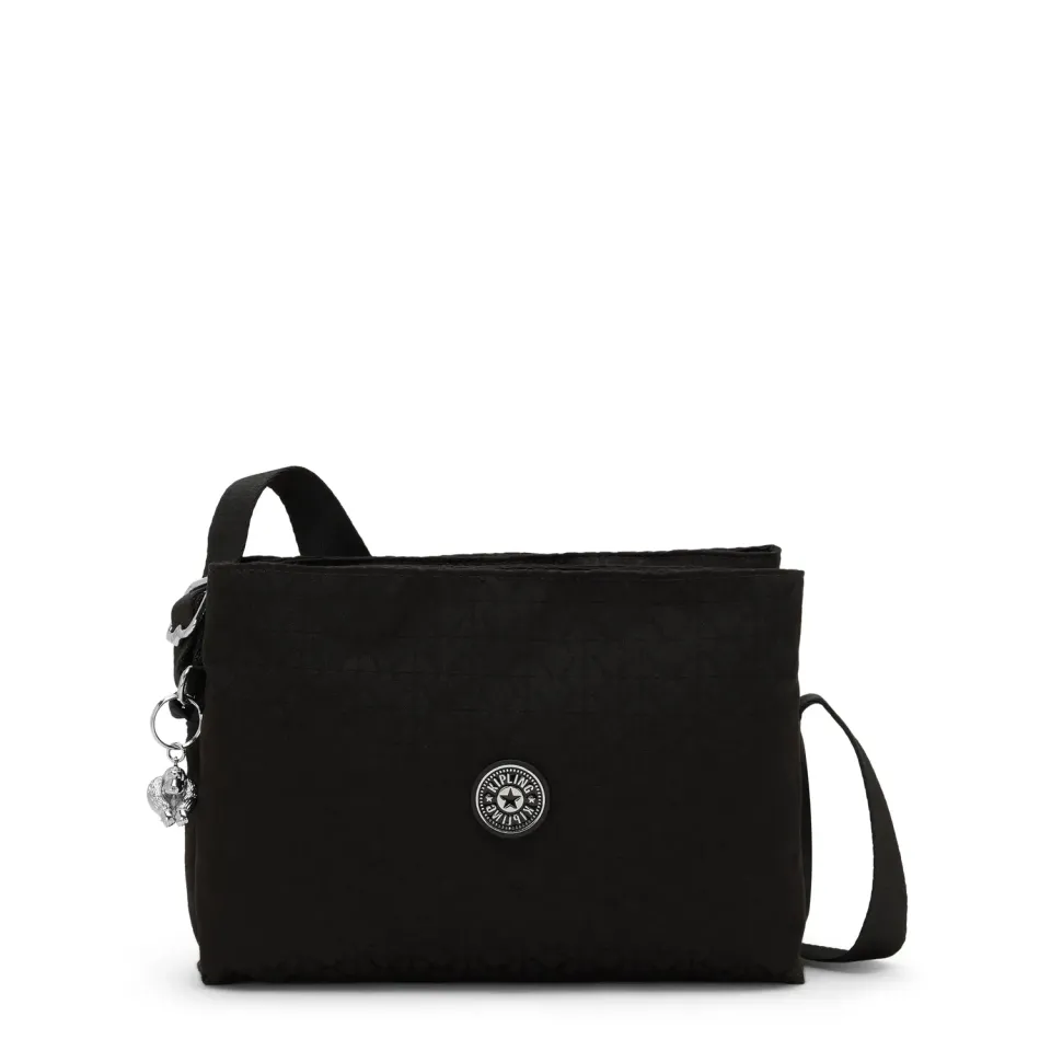Kipling Fabya crossbodytas Medium Noir Sign Jq vakken