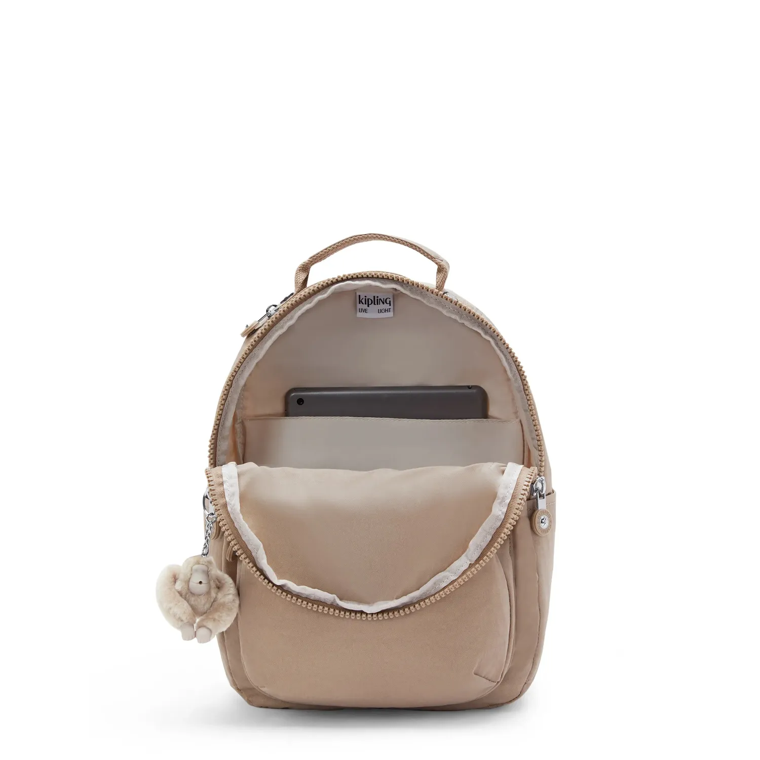 Kipling Seoul S kleine rugzak Tan Beige 11 inch