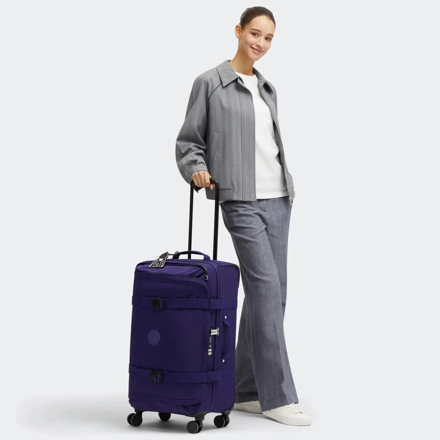 Kipling Spontaneous M reiskoffer medium moonlit blue TSA