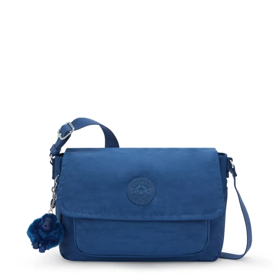 Kipling Dalma crossbody Medium Casual Blue handsfree vakken