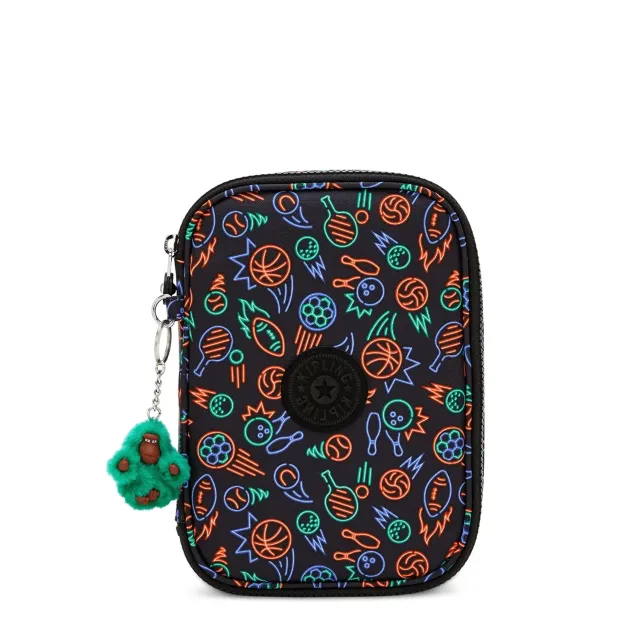 Kipling 100 Pens pennenzak Groot Sport Doodle waterafstotend