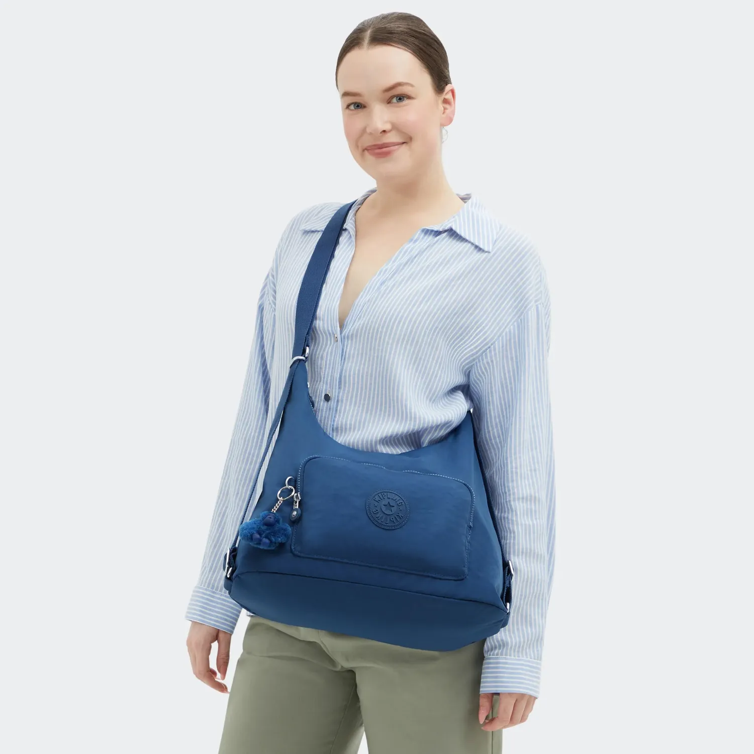 Kipling Yenna schoudertas Casual Blue Medium 2-weg