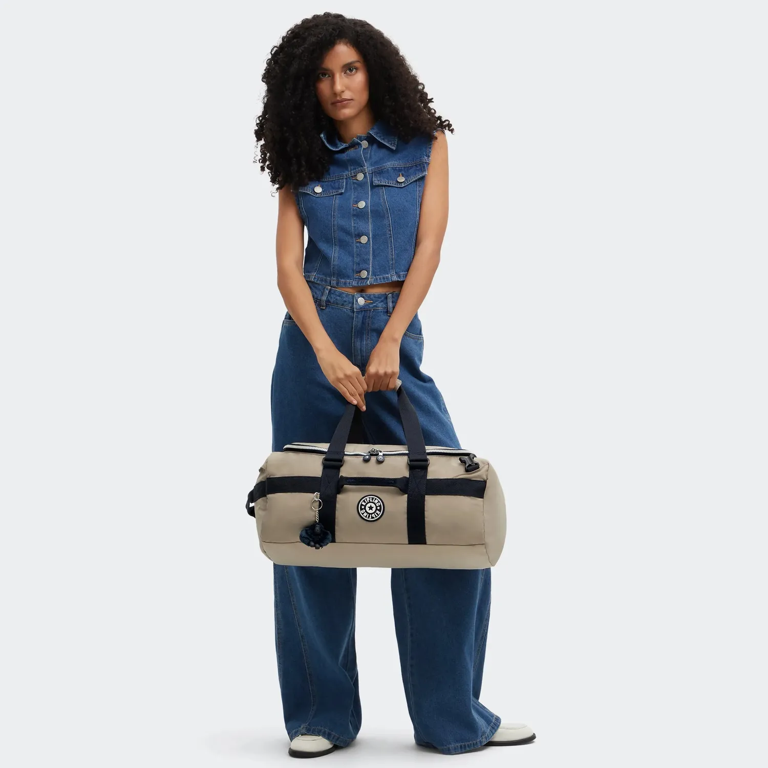Kipling Jonis S rugzak Soft Taupe Combo Klein met laptopvak