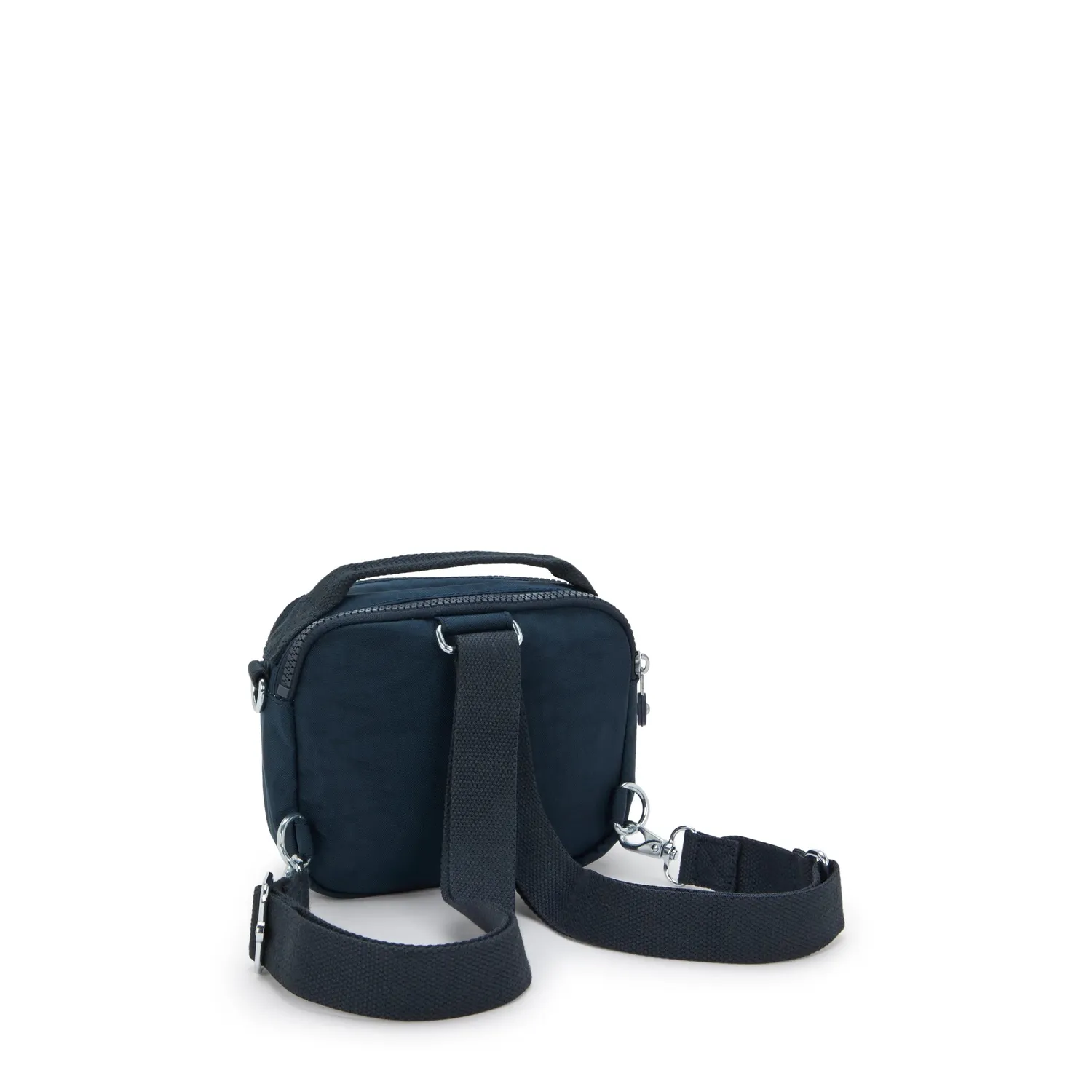 Kipling Cahir crossbody klein Blue Bleu 2 met ritsvakken