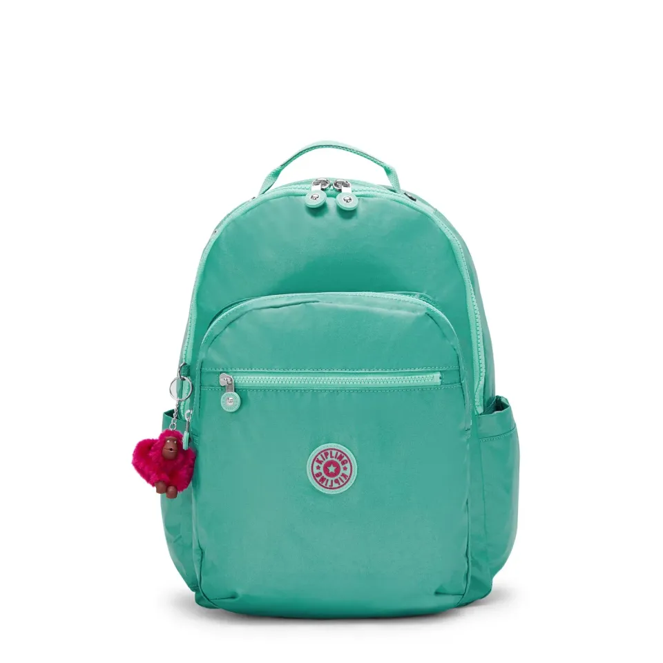 Kipling Seoul rugzak Groot Oasis Mint metallic