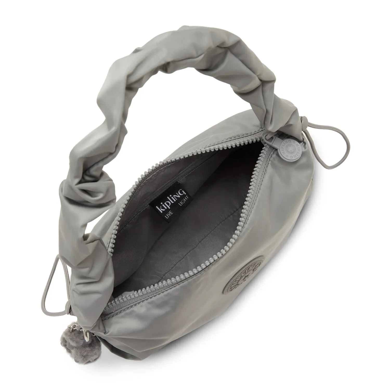 Kipling Eleni kleine schoudertas Entirely Grey met rits