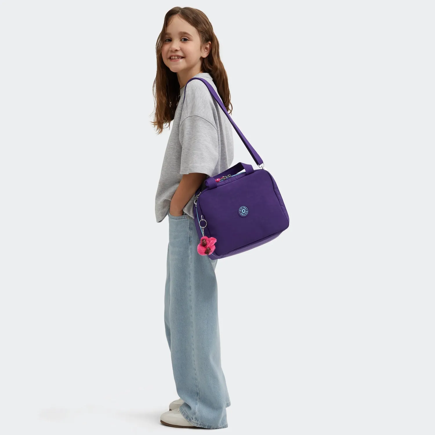 Kipling Miyo lunchtas VIP Purple groot geïsoleerd