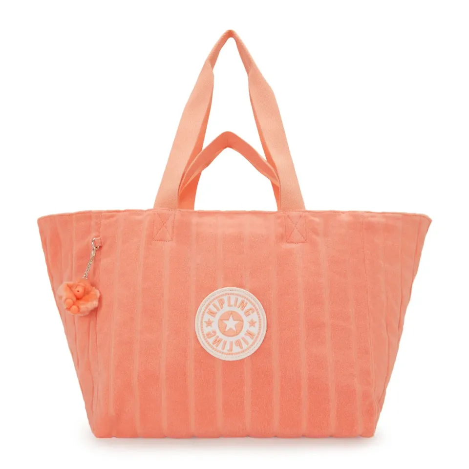 Kipling Naomi strandtas Orangy Towel groot licht