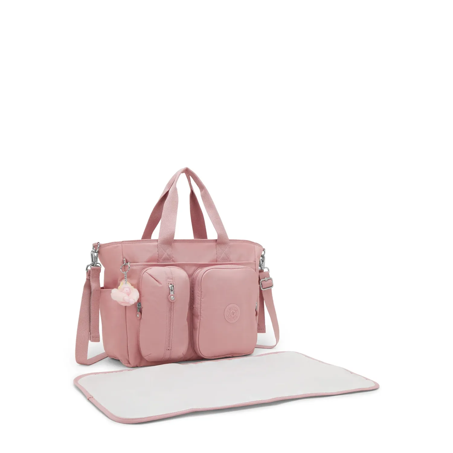 Kipling Babygear babytas Tiny Smoky Blush Medium luiervak