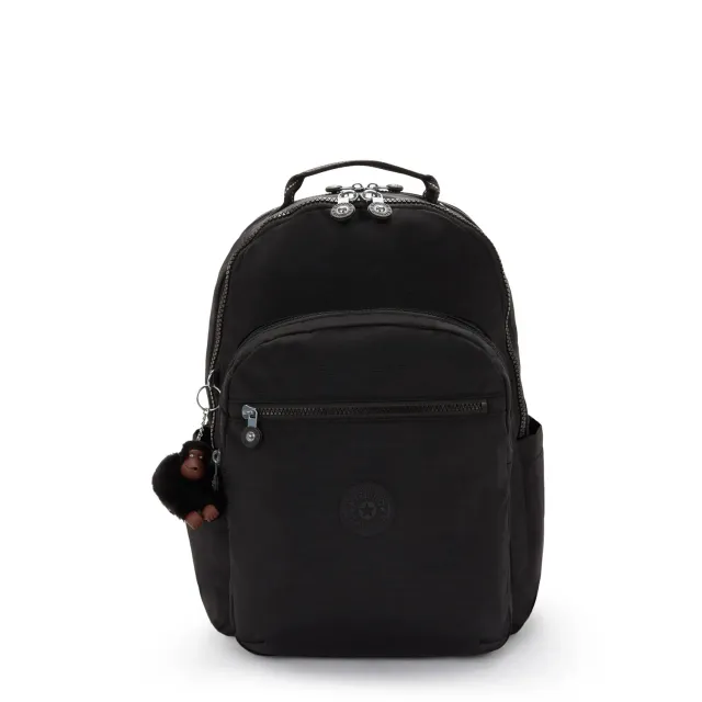 Kipling Seoul College Extra rugzak True Black Groot 15 inch