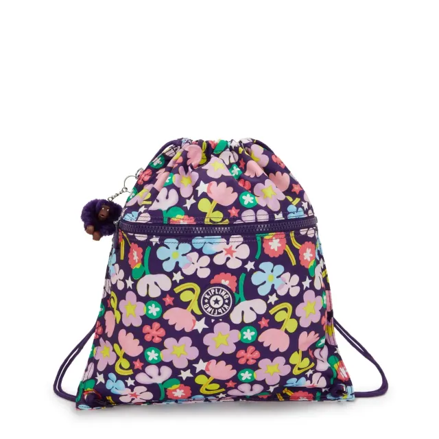 Kipling Supertaboo gymtas Fairy Flower Medium waterafstotend