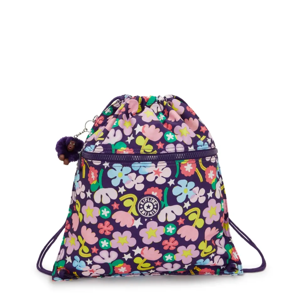 Kipling Supertaboo gymtas Fairy Flower Medium waterafstotend