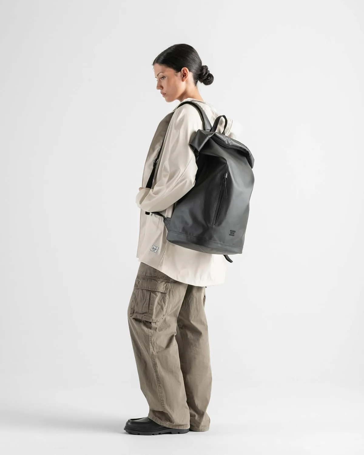 Herschel Roll Top Backpack rugzak 26L Dark Gull Gray