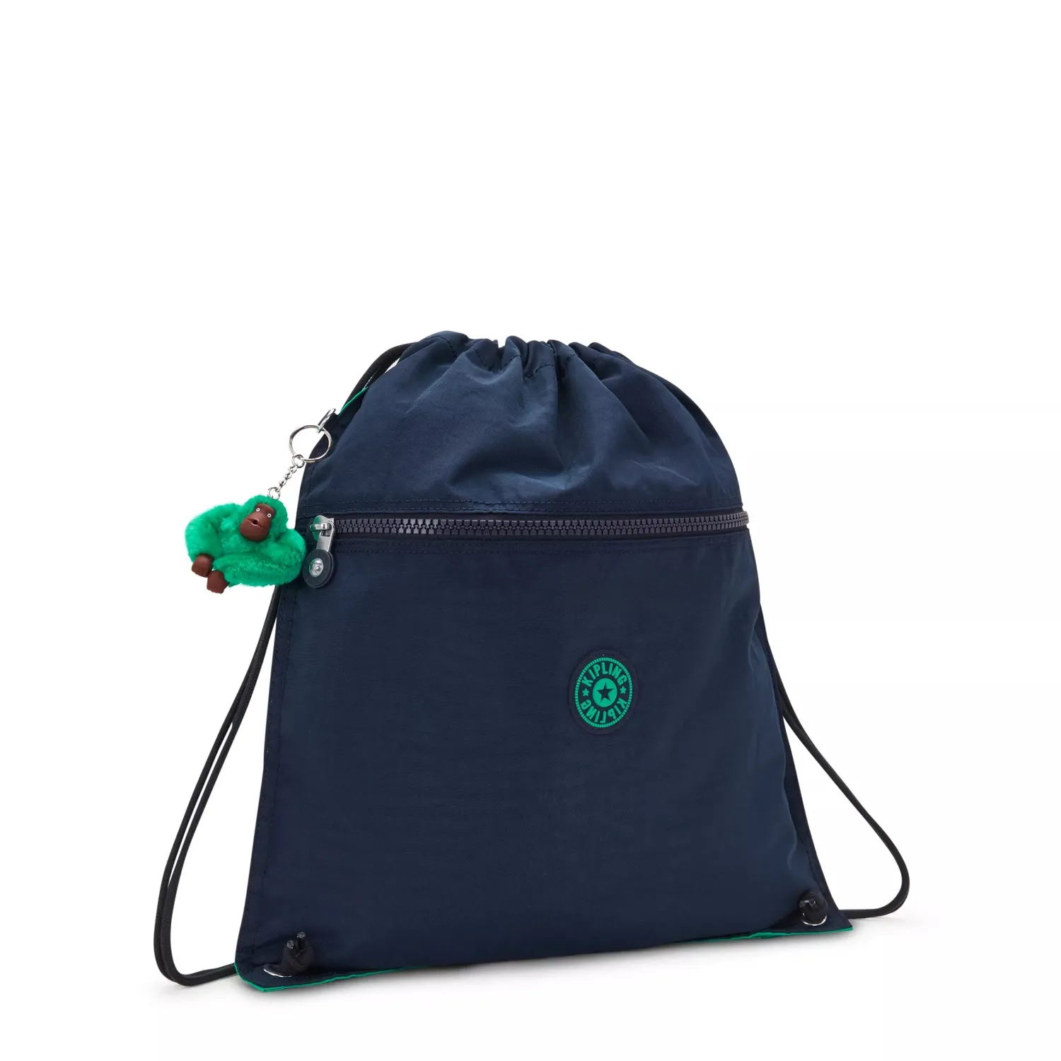 Kipling Supertaboo gymtas Blue Green Block Medium waterafstotend