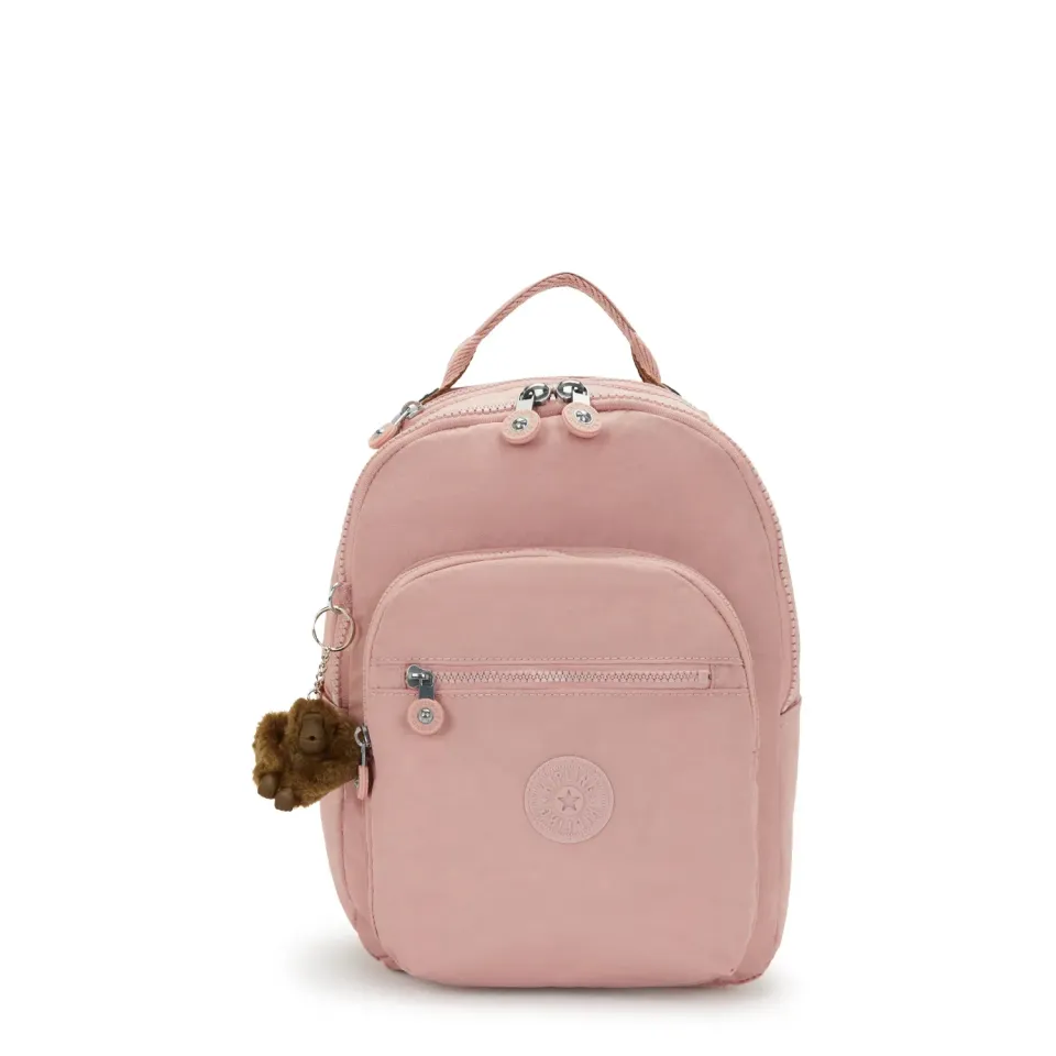 Kipling Seoul S kleine rugzak Memory Pink met 11 inch tabletvak