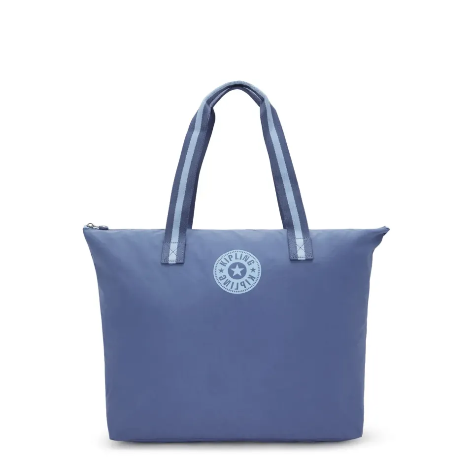 Kipling Davian Up shopper Bold Blue Hip groot opvouwbaar