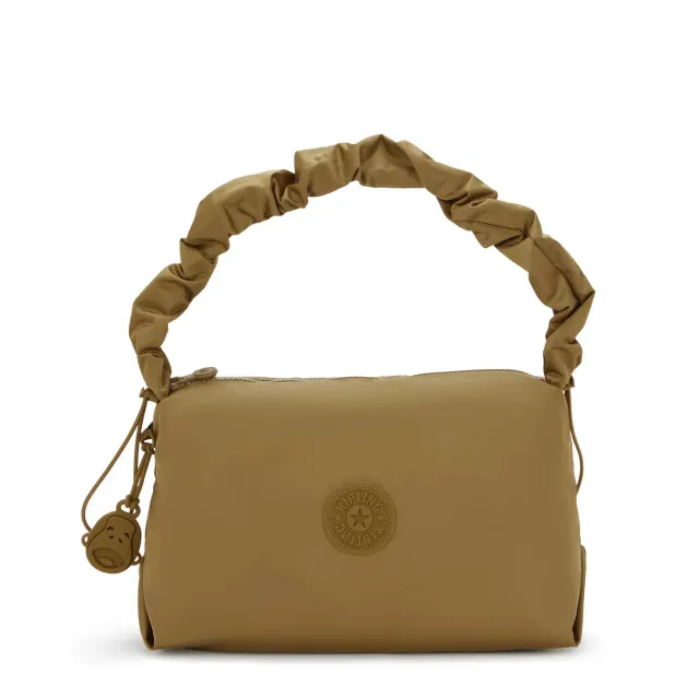 Kipling Eleni M schoudertas Goldish Brown medium bruin