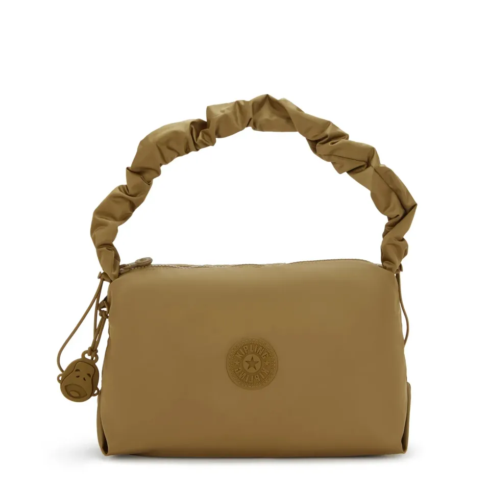 Kipling Eleni M schoudertas Goldish Brown medium bruin