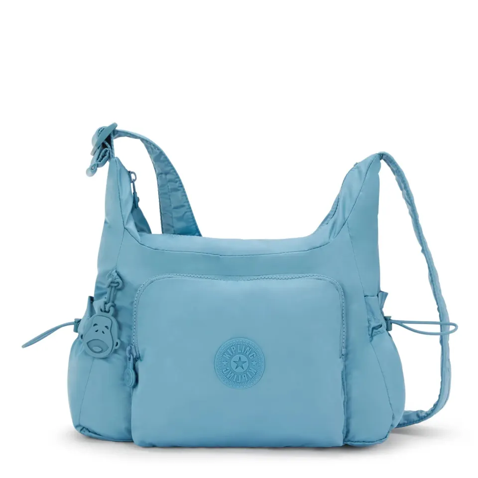Kipling Gabb S crossbodytas Medium Sounds Blue met buitenvakken