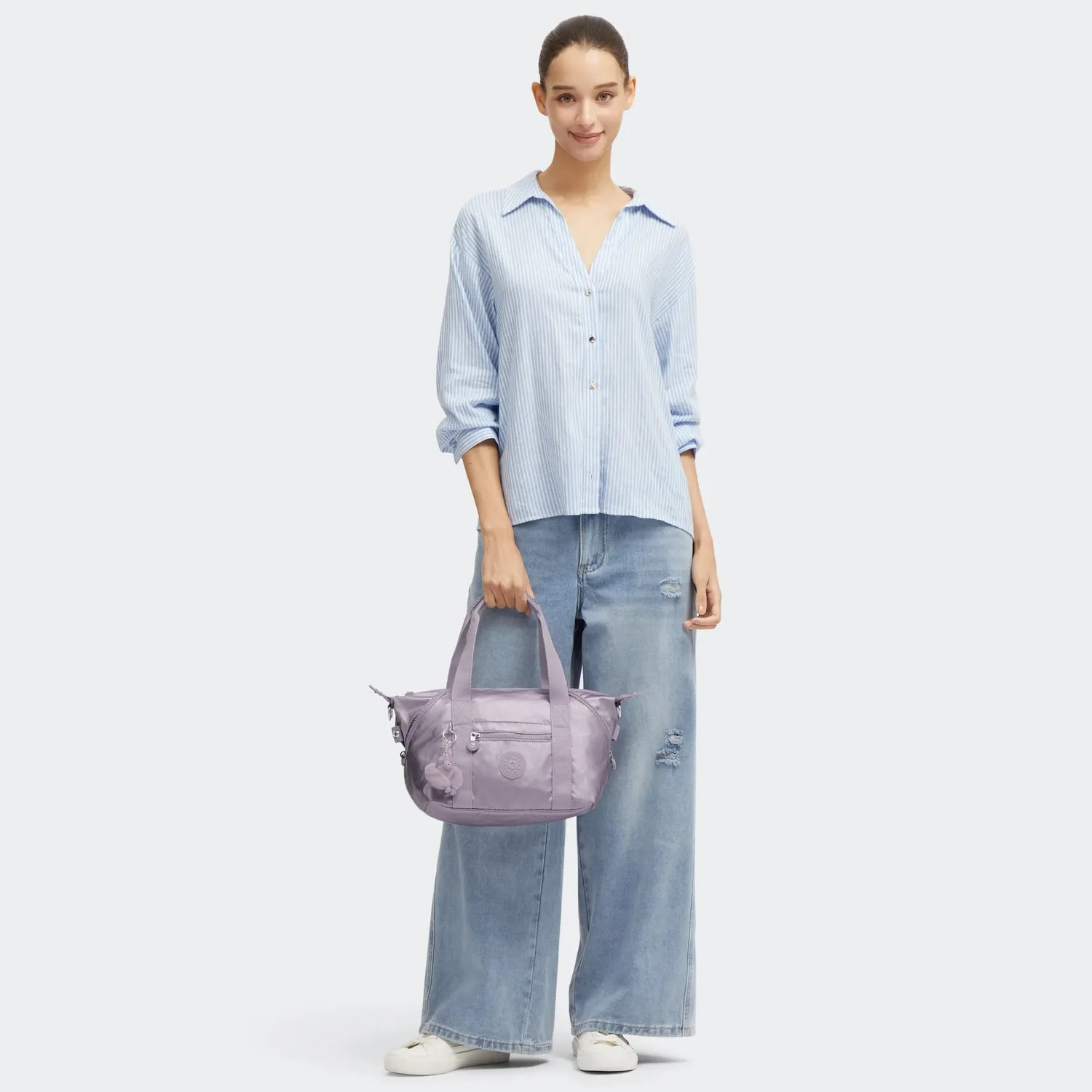 Kipling Art Mini schoudertas Lilac Moon Metallic klein