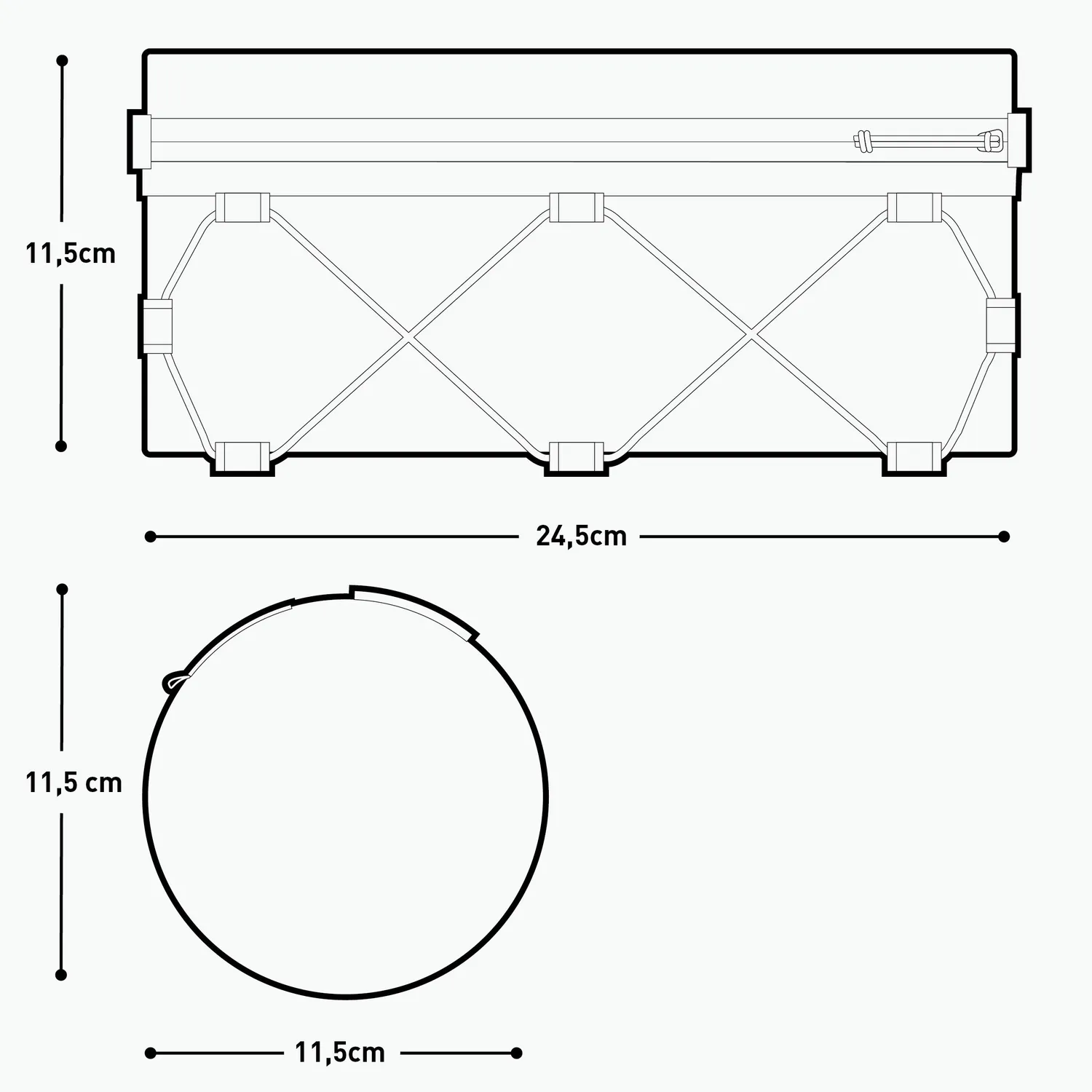 Evoc Handlebar Roll 2 stuurtas zwart compact