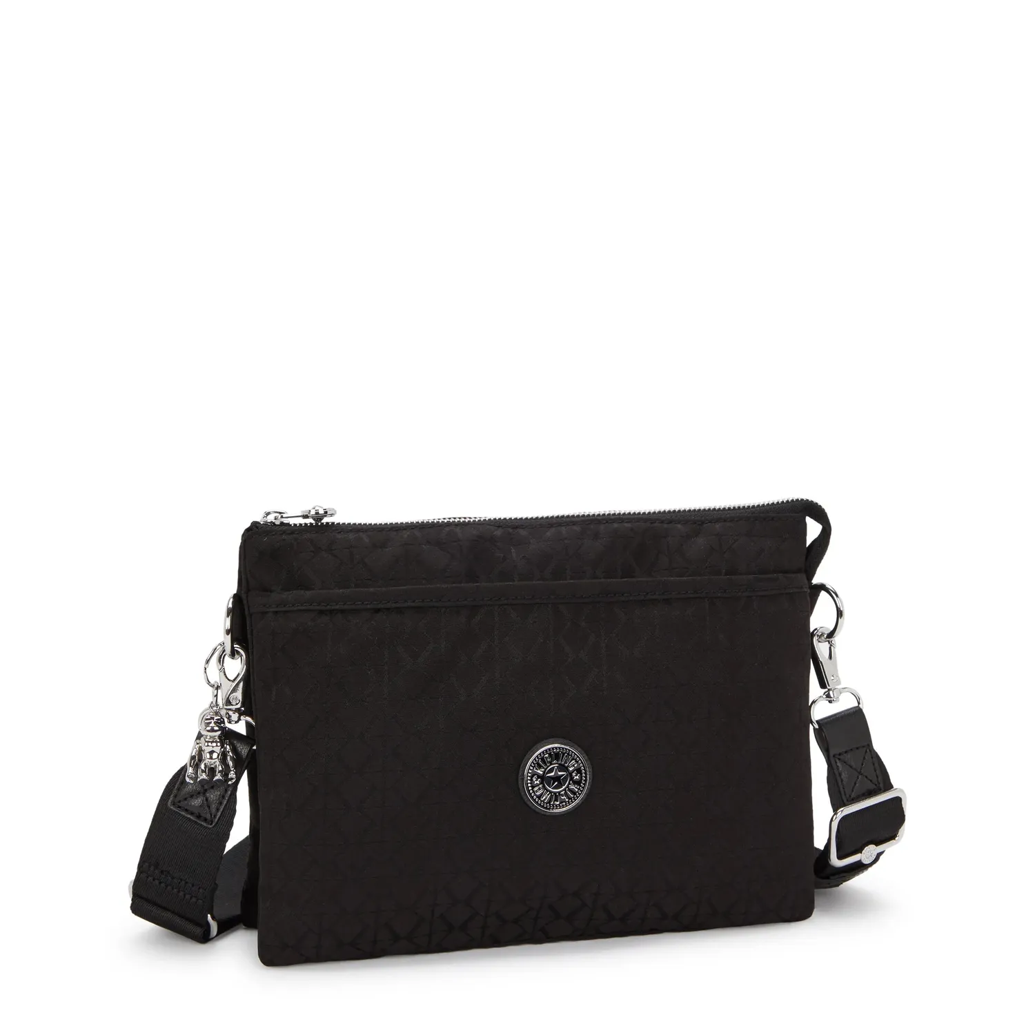Kipling Riri L schoudertasje Noir Sign Jq medium dagelijks