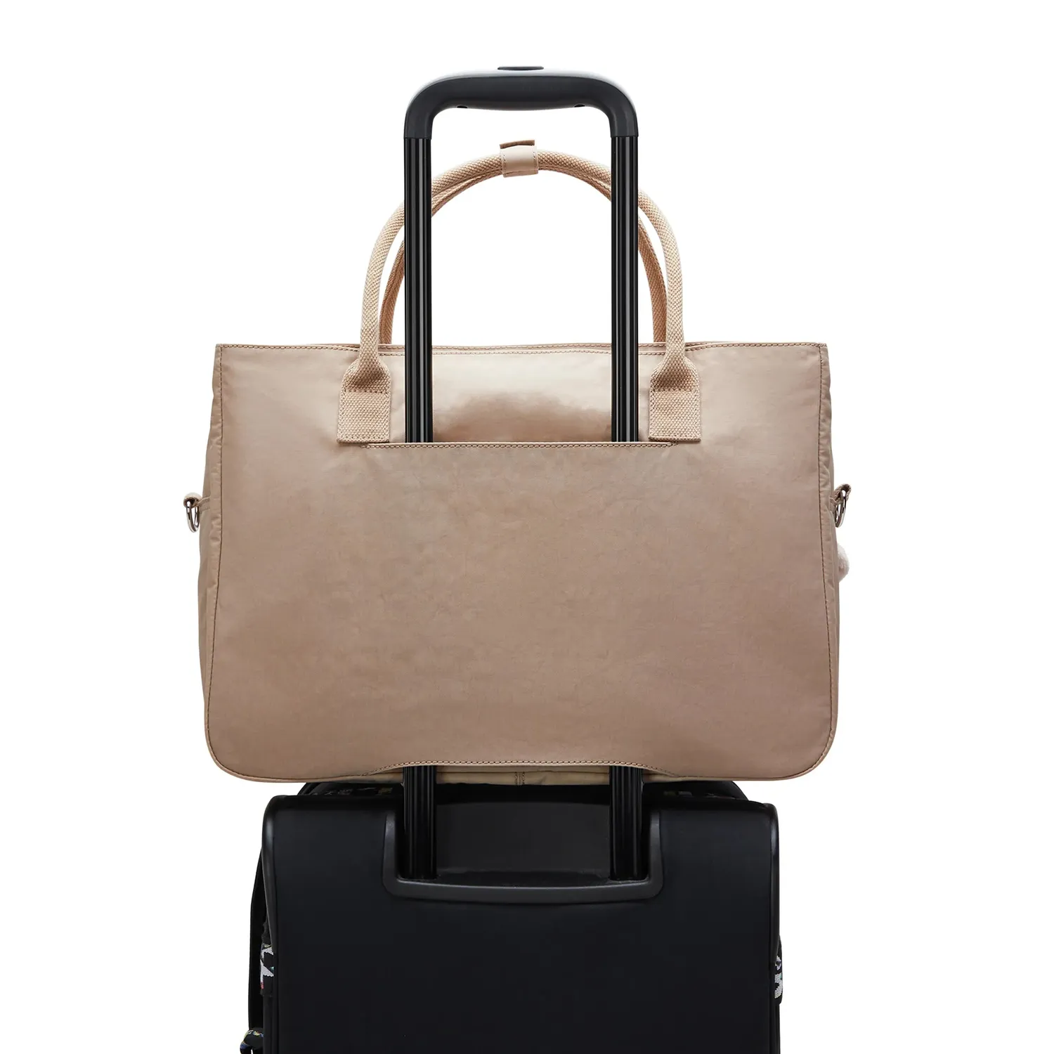 Kipling Superworker werktas Tan Beige groot 15 inch vak