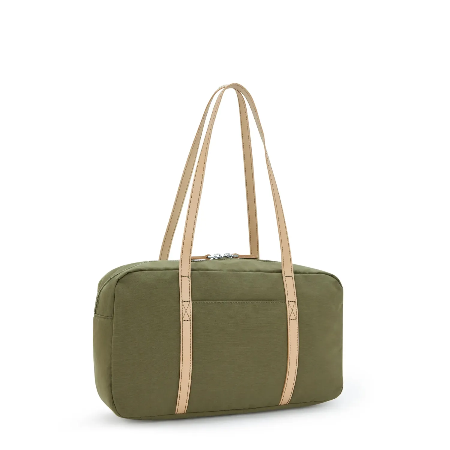 Kipling Naira schoudertas Cotton Khaki Klein handig ingedeeld