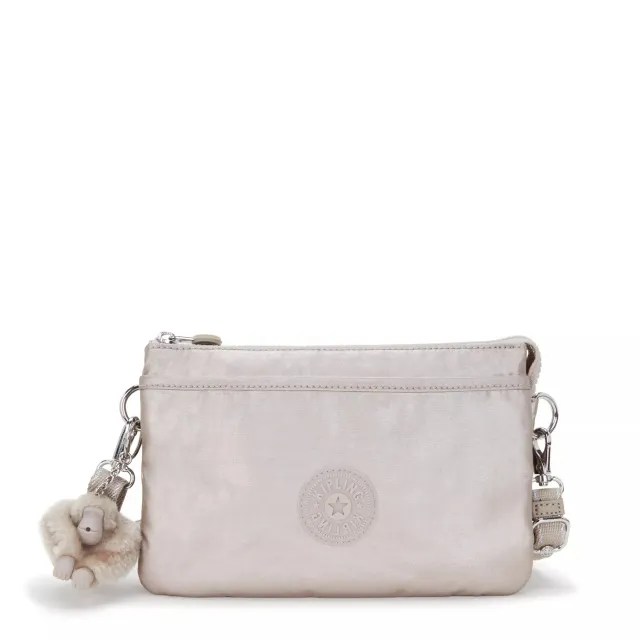 Kipling Riri crossbodytas klein Metallic Glow goudkleurig