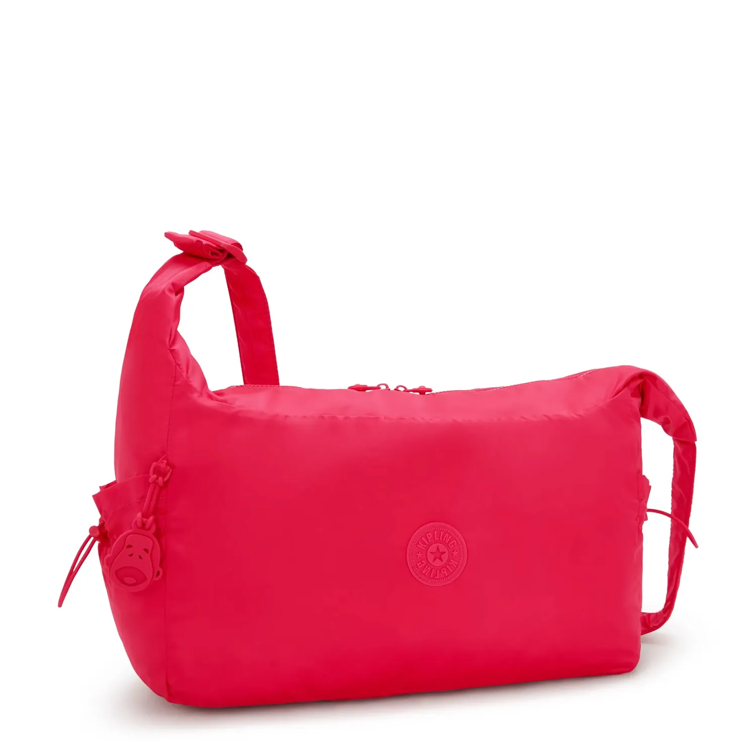 Kipling Gwyn schoudertas groot Simply Fuchsia flessen