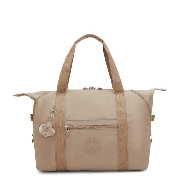 Kipling Art M handtas Tan Beige groot lichtgewicht