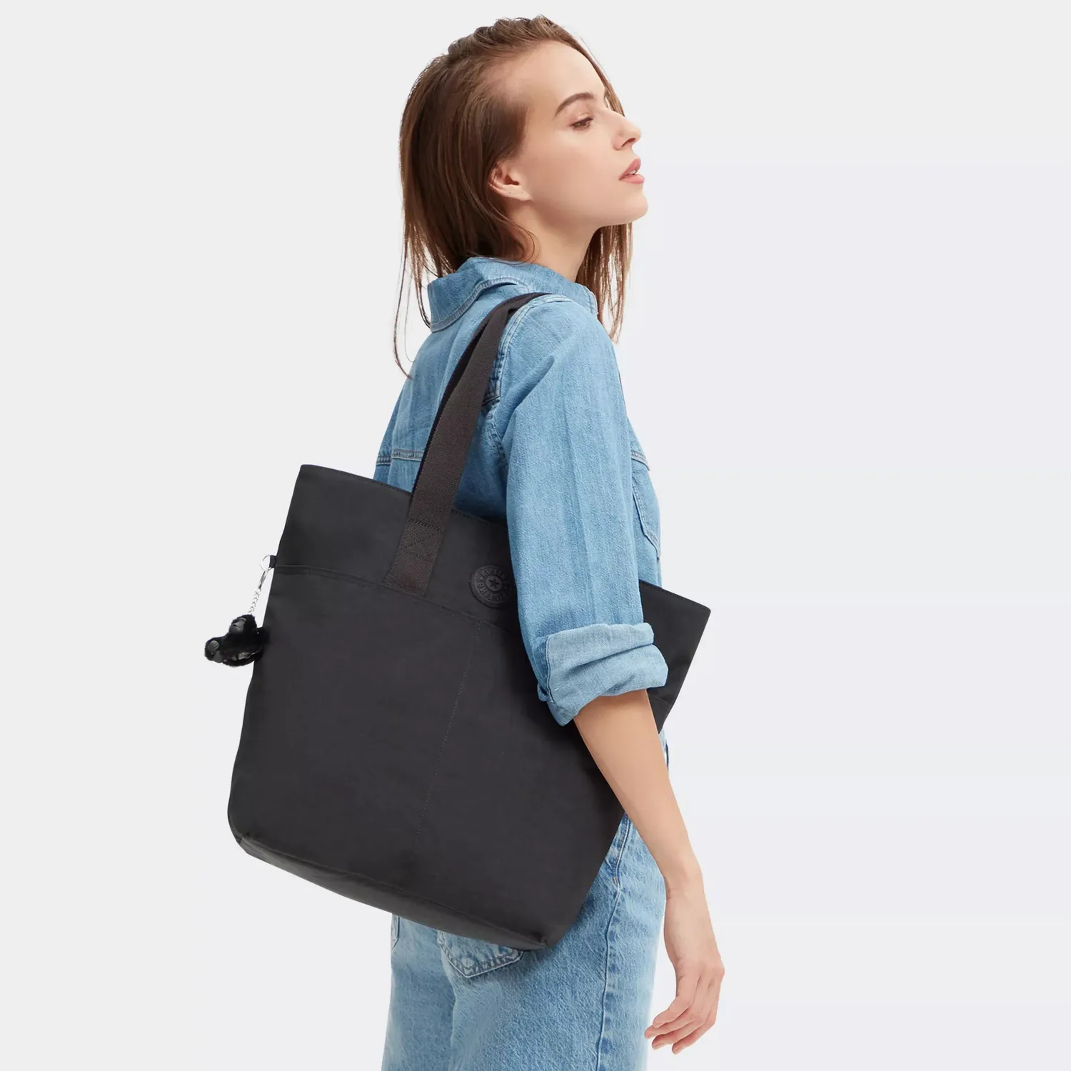 Kipling Hanifa werktas groot Black Noir 15 inch laptopvak