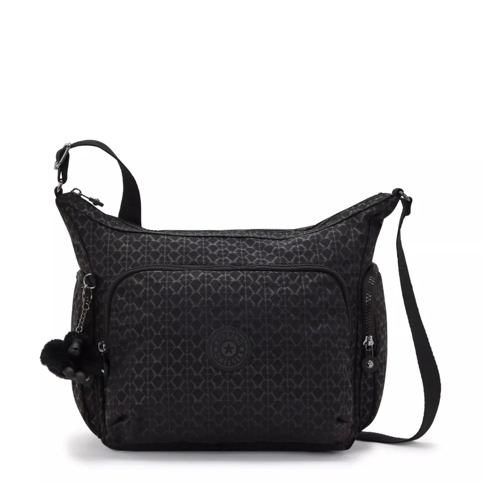 Kipling Gabb crossbodytas Groot Signature Emb lichtgewicht