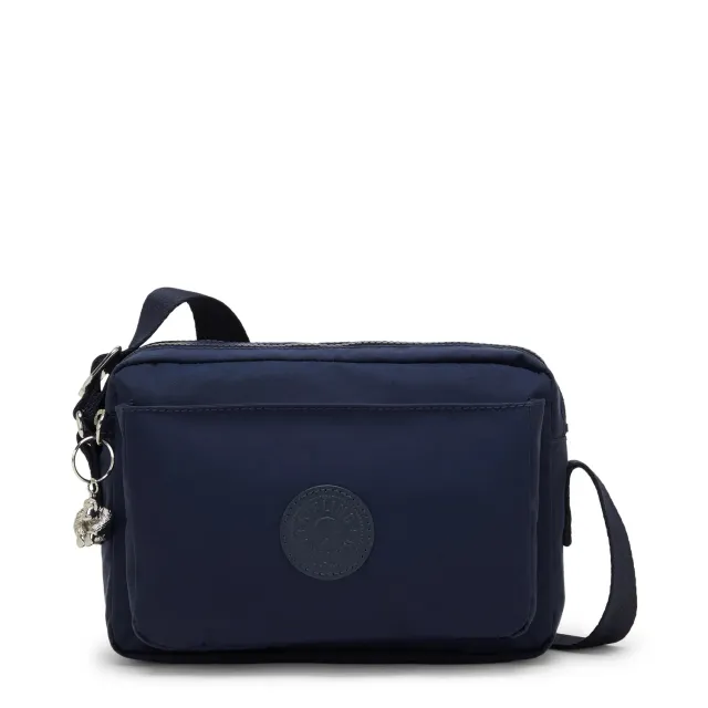 Kipling Abanu M crossbody Infinite Blue met voorvak