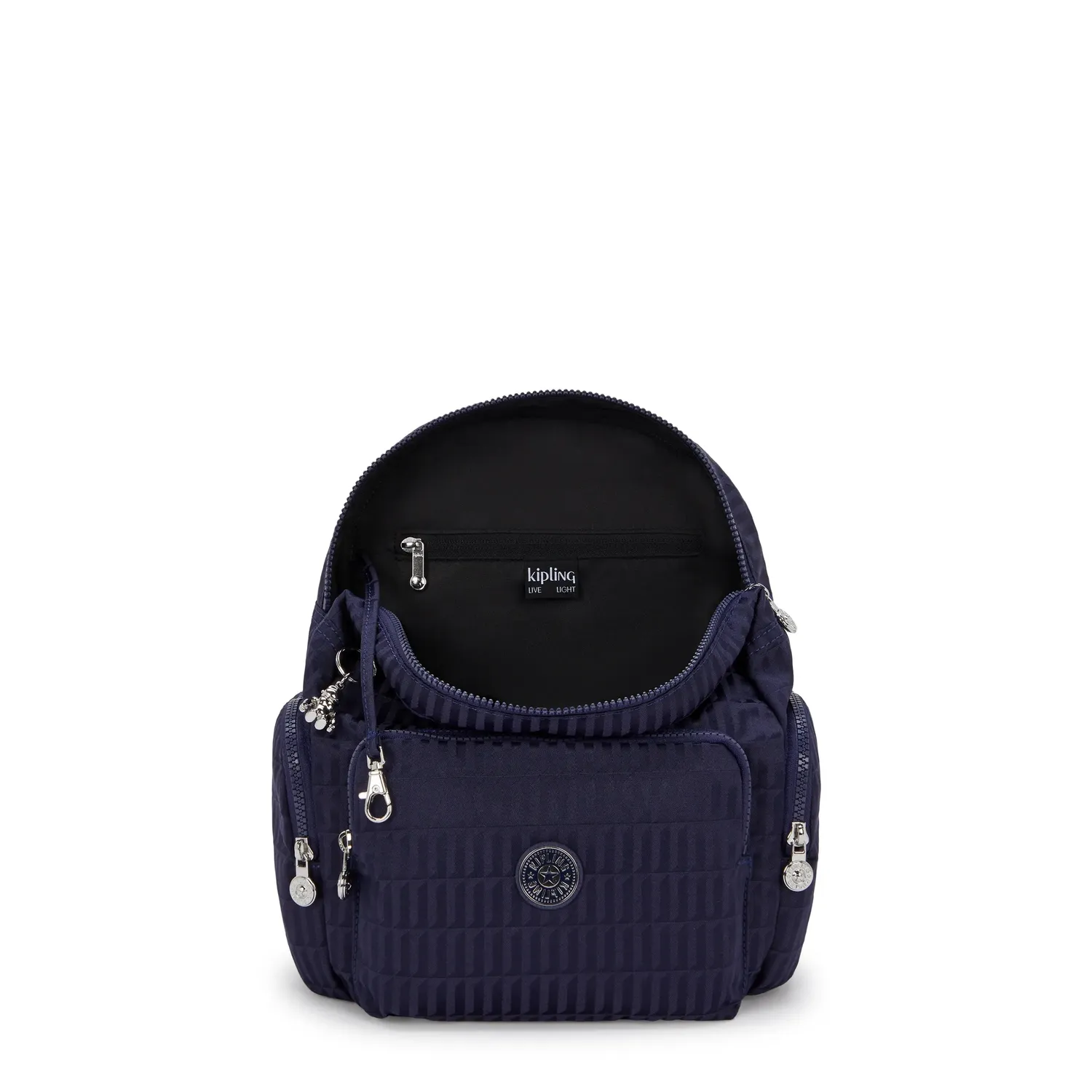 Kipling City Zip S rugzak Night Tile Jacquard klein lichtgewicht
