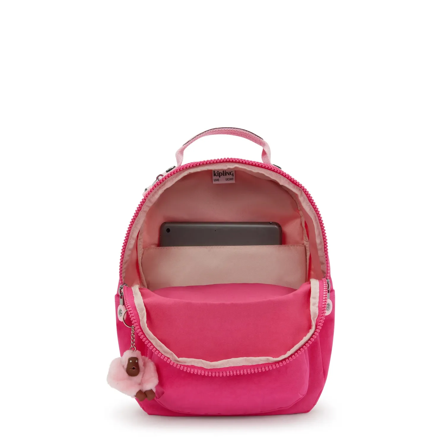 Kipling Seoul S rugzak Klein Intense Rose 11 inch tabletvak