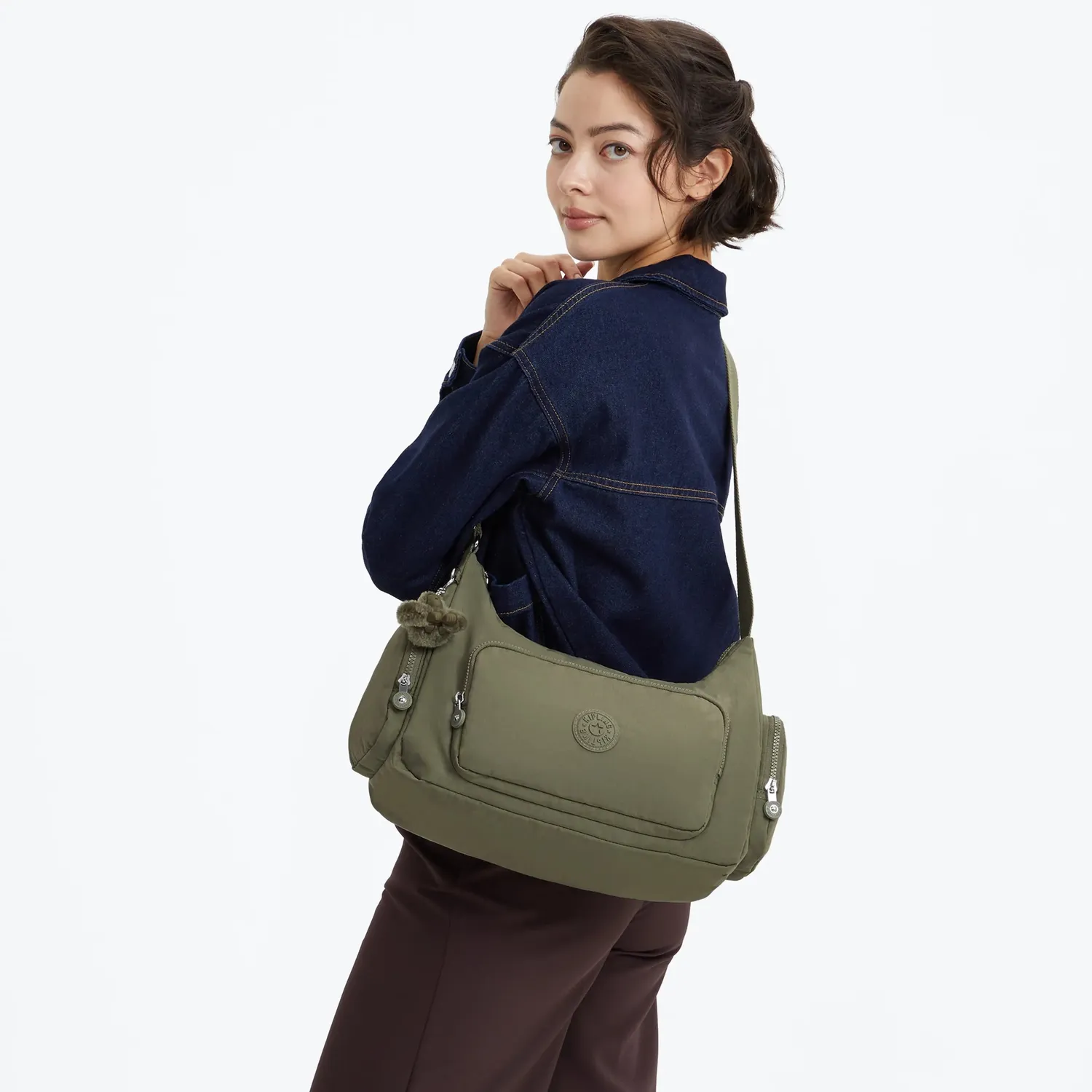 Kipling Gabbina crossbody Almost Sage medium