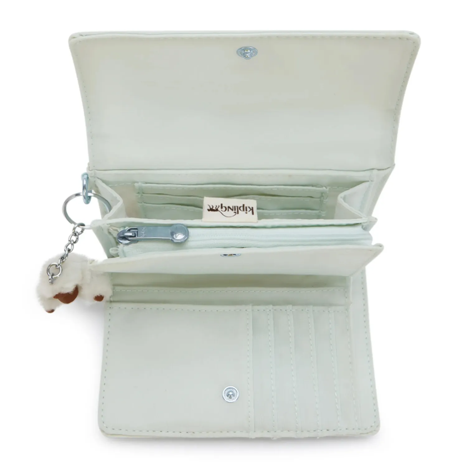 Kipling Pixi portemonnee Medium Seaside Mint lichtgroen