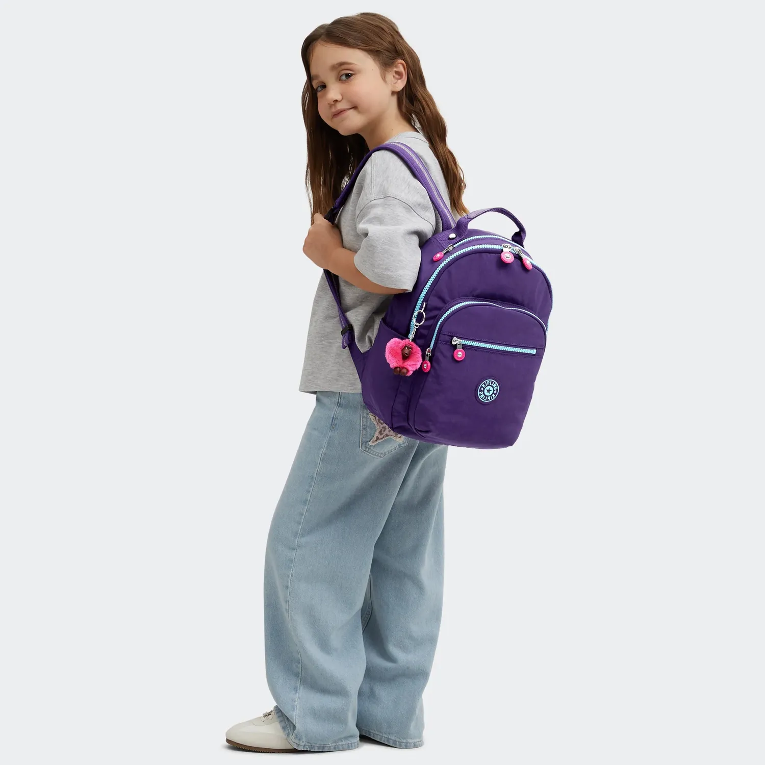 Kipling Seoul S rugzak klein VIP Purple waterafstotend